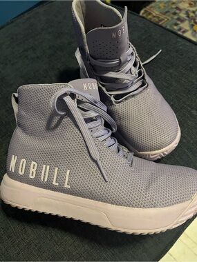 NOBULL Light purple High-Top Knit Sneakers
